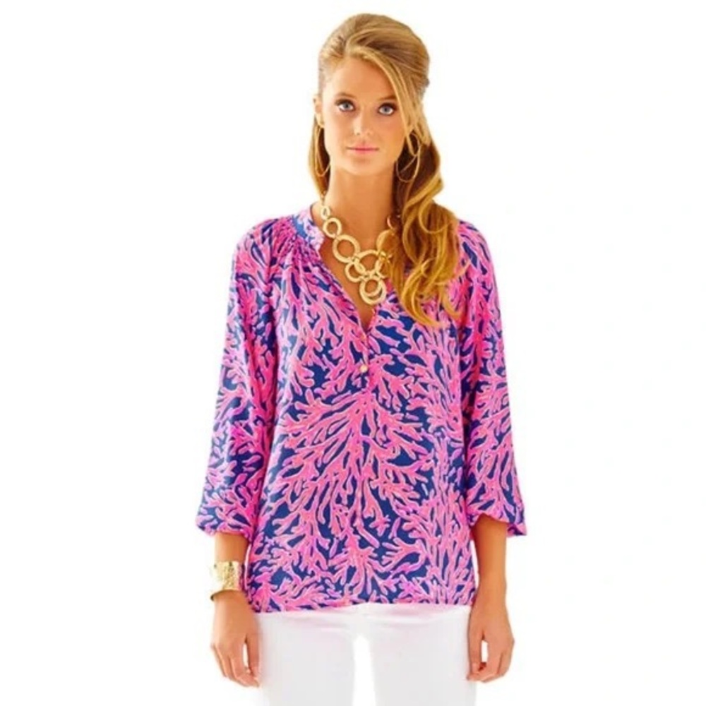 Lilly Pulitzer Elsa Top “Did You Catch That”